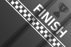 Finish line racing background top view,Trophy asphalt with finishing line vector