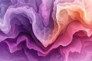 Abstract Wave Patterns with Pink and Purple Gradient for Artistic Design photo