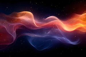 Abstract Flowing Nebula in Space with Vibrant Colors for Cosmic Design photo