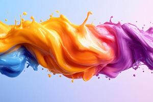 Vibrant Abstract Color Swirl for Modern Art and Design Inspirations photo