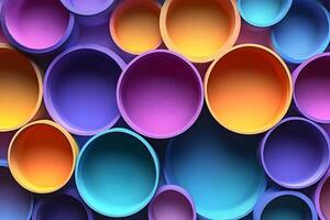 Vibrant Abstract Design with Colorful Circular Patterns for Modern Decor photo