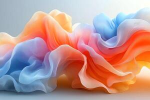 Vibrant Abstract Flowing Fabric Texture Dynamic Design for Creative Projects photo