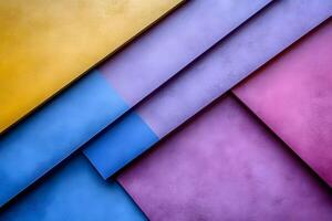 Colorful Abstract Geometric Design Featuring Overlapping Textured Layers for Creative Projects photo