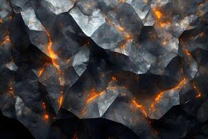 Abstract Volcanic Cracks Texture for Creative Graphic Design and Background photo