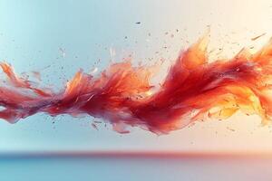 Dynamic Abstract Art with Fluid Motion and Vivid Colors for Creative Design photo