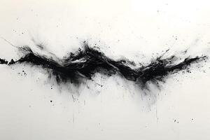 Dynamic Abstract Black and White Ink Splash Art for Modern Decor and Design Projects photo