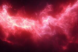 Vibrant Abstract Red Nebula Cosmic Swirls and Light Patterns for Digital Art photo