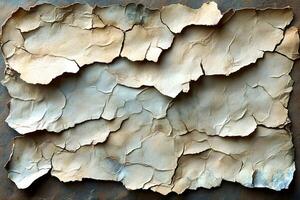 Textured Abstract Art with Cracked Painted Surface for Artistic Design Concepts photo