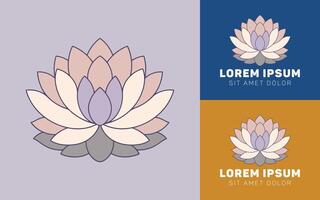 Cartoon Lotus Flower Icon with Gentle Curves and Soft Shape vector