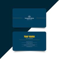 Simple minimal corporate business card layout. creative modern name card and business card. Clean Design. corporate design template, professional simple aesthetic business card template.Ready to print vector