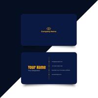 Simple minimal corporate business card layout. creative modern name card and business card. Clean Design. corporate design template, professional simple aesthetic business card print ready vector