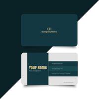 Simple minimal corporate business card layout. creative modern name card and business card. Clean Design. corporate design template, professional simple business card vector
