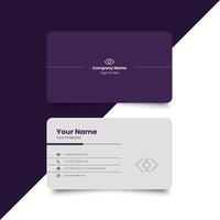 Simple minimal corporate business card layout. creative modern name card and business card. Clean Design. corporate design template, professional simple aesthetic business card vector