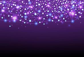 Sparkling Dot on Dark Background vector
