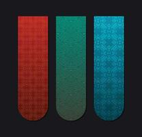 collection of colorful abstract pattern banners vector