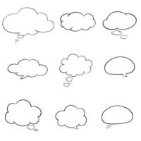 thingking, commet box, text box vector