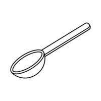Simple design tablespoon icon. vector