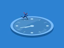 Routine, Employees doing the same job, business people running clockwise vector