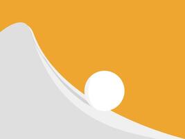 Snowball effect, Snow rolls from the top of the mountain getting bigger and bigger vector