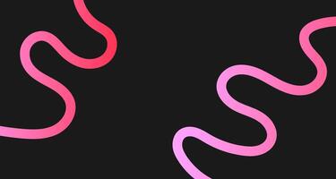 Abstract background with wavy pink line. Backdrop with organic curvy curly stripe. vector