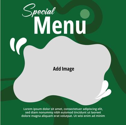 Elegant Special Menu Template for Restaurant Promotion and Culinary Events
