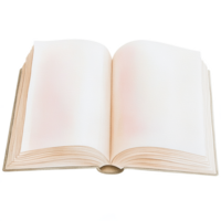 An open book with a blank page png