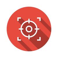 Focus Icon Flat Design for Apps vector