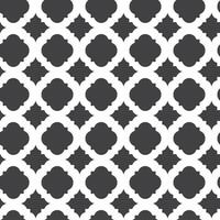 a black and white pattern with a geometric design vector