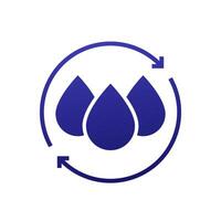 rehydrate, restore water balance icon design vector