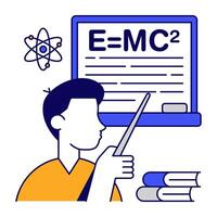 An icons design of physics formula vector