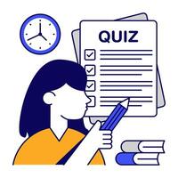 Modern design icon of online tests vector
