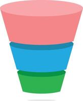 Lead generation template with three parts for marketing vector