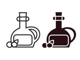 Set of chemical bottle icons in various designs vector