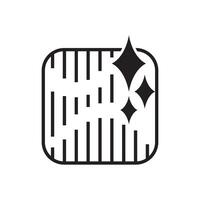 Stainless steel icon for modern design and branding vector