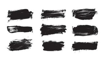 Rectangle Grunge Texture Set vector