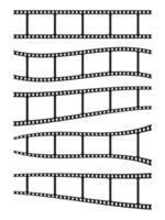Black and White Movie Strip Design vector