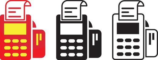 Set of icons representing paper machine designs vector