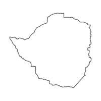 Zimbabwe Map Outlines Design vector
