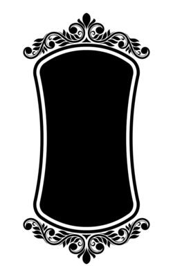 Border with floral ornaments