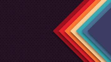 Colorful retro pattern inspired by 1960s, 1970s, and 1980s design. Geometric layout, funky abstract art, vintage color palette, nostalgic pop style. vector
