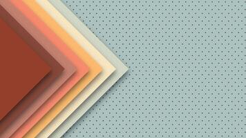 Retro themed abstract background with bright colors. Geometric style influenced by 60s 70s 80s visual culture. vector