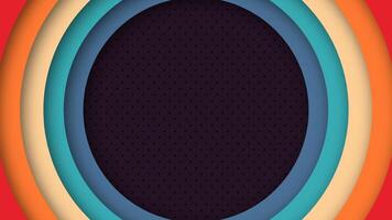 Funky vintage design with bold circles. 70s 80s 60s retro style abstract pattern. Great for backgrounds, digital design, and web graphics. vector