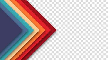 Retro aesthetic with bold geometric shapes. 1970s and 1980s style pattern. Vibrant abstract design with nostalgic color palette. vector