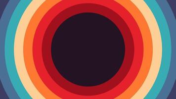 Retro funky design with bold circle shapes. 60s 70s 80s inspired geometric pattern. Colorful abstract background for web, posters, and more. vector