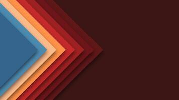Funky retro design with colorful geometry. Bold pattern in the spirit of 60s 70s 80s. Vintage aesthetic with pop art influence and abstract layout. vector