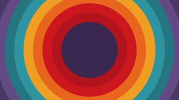 Circular retro art design. Funky colorful abstract inspired by 70s 80s 60s. Ideal for creative digital design, backgrounds, and stylish decor. vector