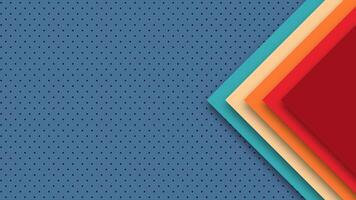 Retro geometric pattern inspired by 1960s 1970s 1980s. Abstract colorful shapes in vintage style. Old school aesthetic with bold lines and funky layout. vector
