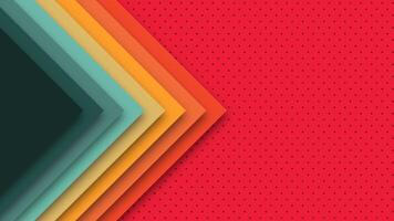 Abstract retro background with nostalgic color palette. Geometric elements from 60s and 70s. Aesthetic backdrop for visual design. vector
