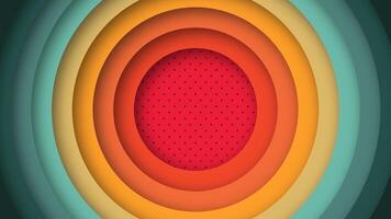 Colorful retro circle design in abstract 70s 80s 60s theme. Groovy funky pattern for branding, digital graphics, and vintage-inspired backgrounds. vector