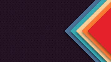 Colorful retro design with abstract geometric shapes. Vintage 70s 80s 60s style pattern. Classic funky layout for mid-century inspired visual style. vector